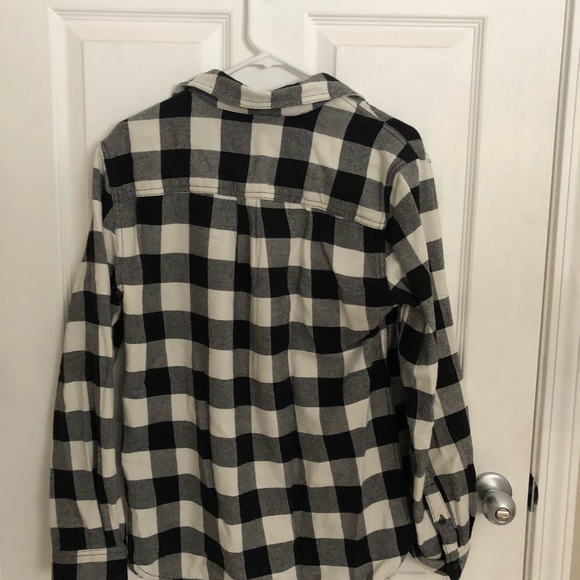 MOSSIMO SUPPLY CO BLACK & WHITE FLANNEL - Picture 2 of 3